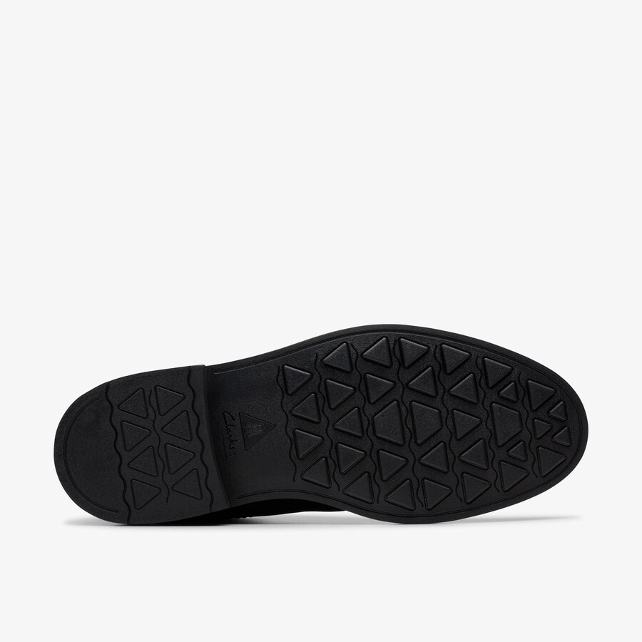 newford mid - zwart leer