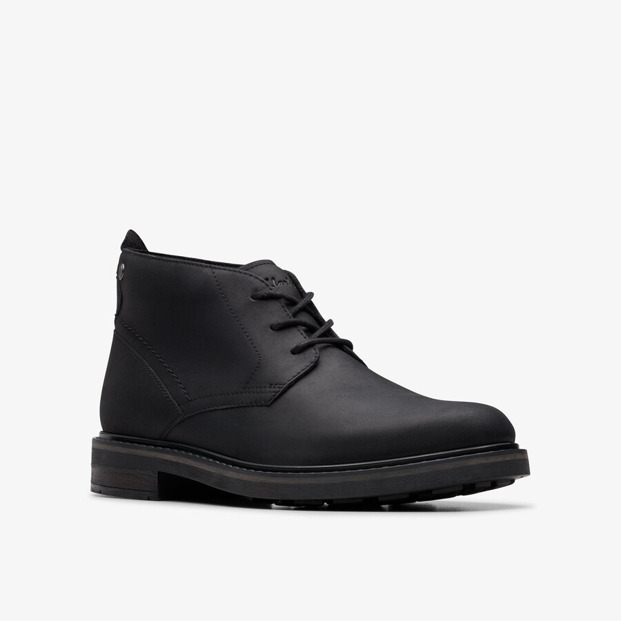 newford mid - zwart leer
