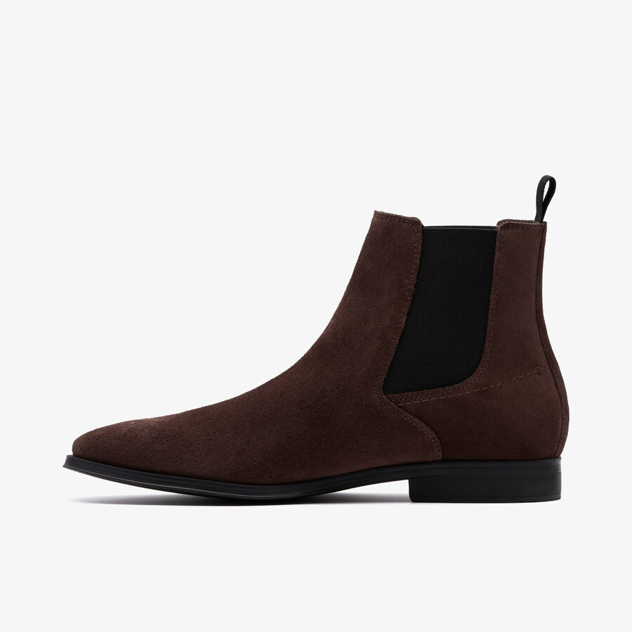 paulton easy - donkerbruin suède