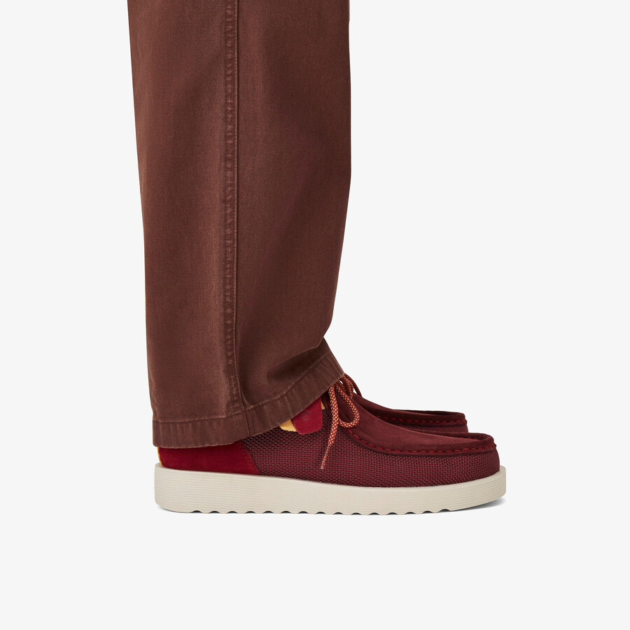 wallabee ftr2 laars - bordeauxrode combinatie