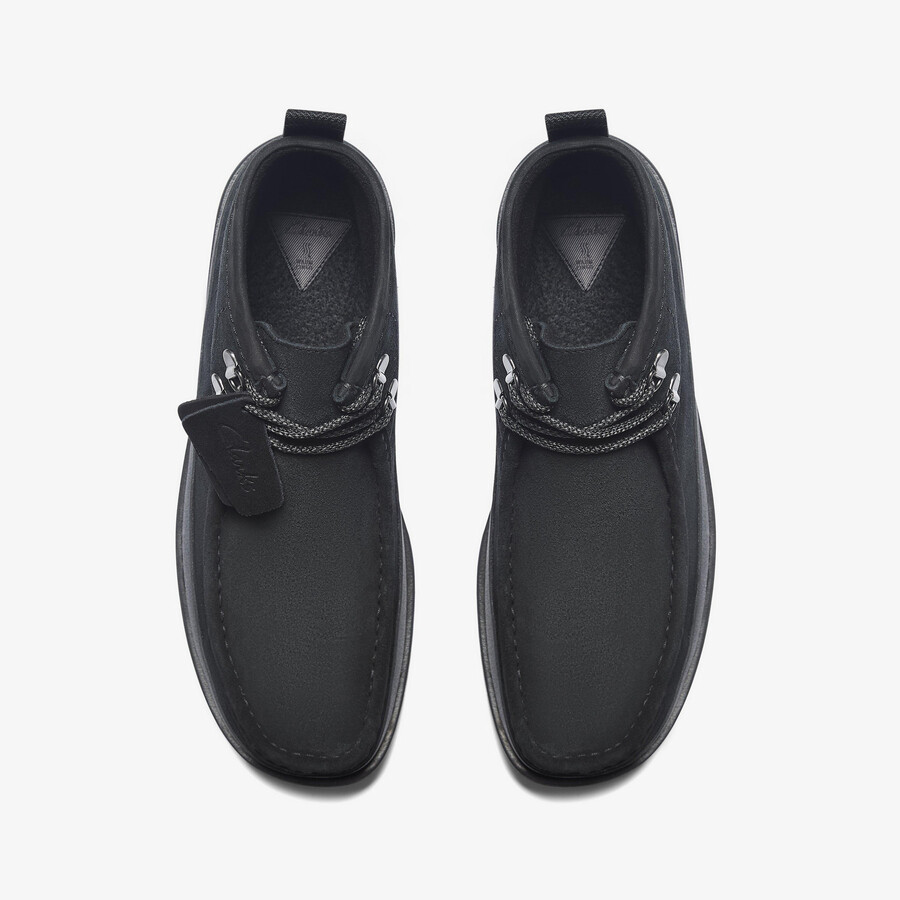 wallabee ftr2 hi - zwart suède