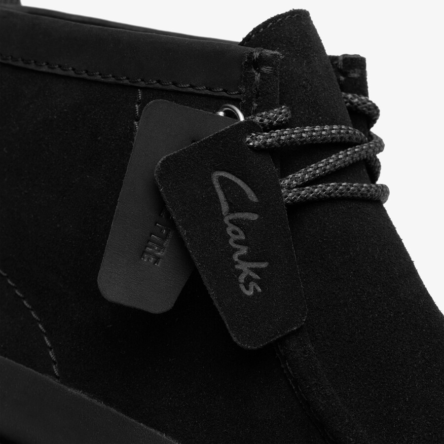 wallabee ftr2 hi - zwart suède