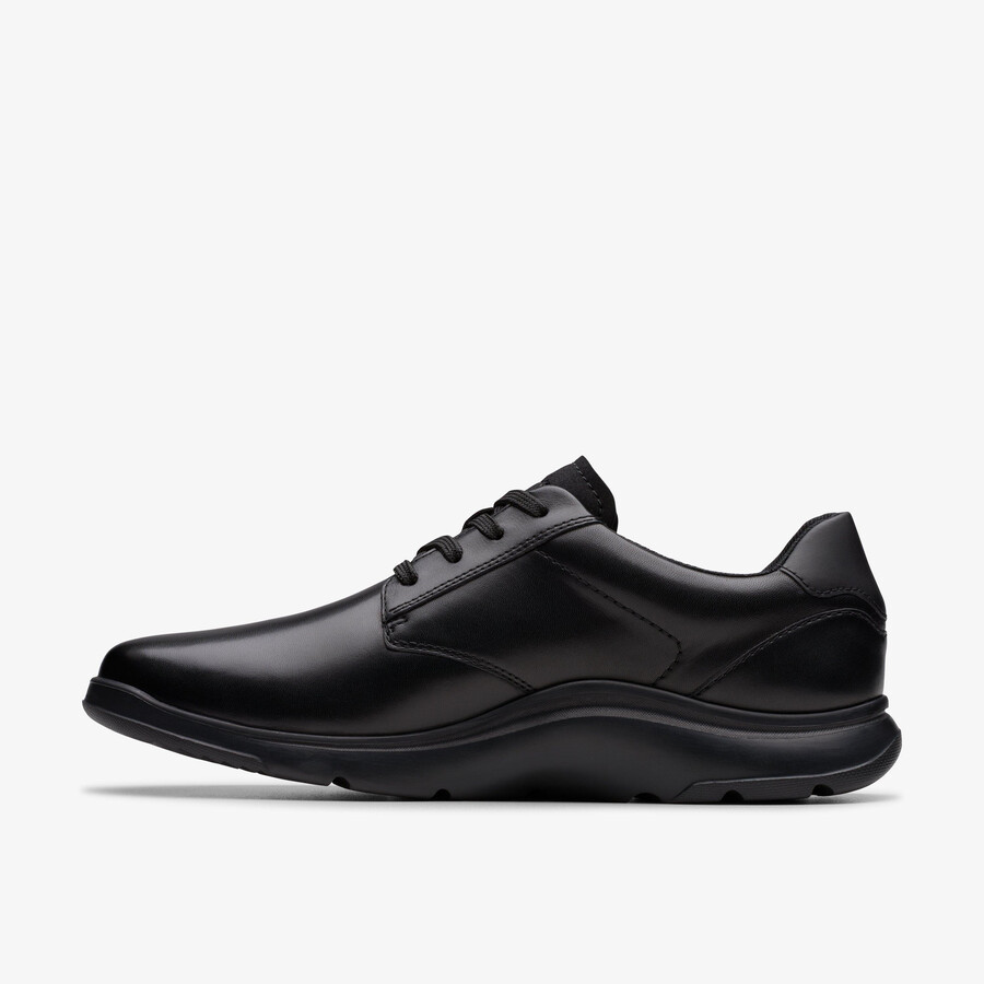 lifton lace - zwart leer