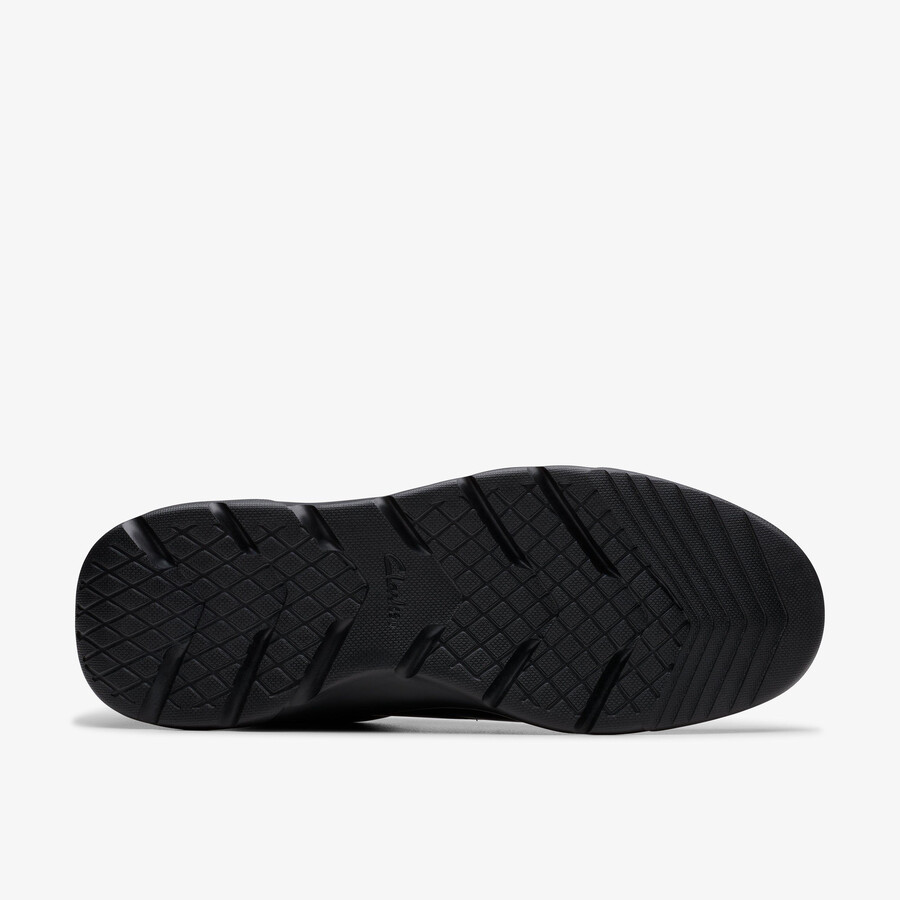 lifton lace - zwart leer
