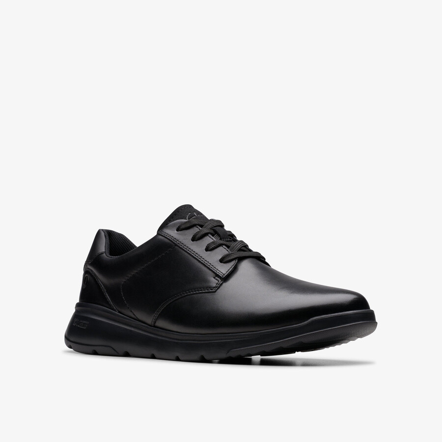 lifton lace - zwart leer