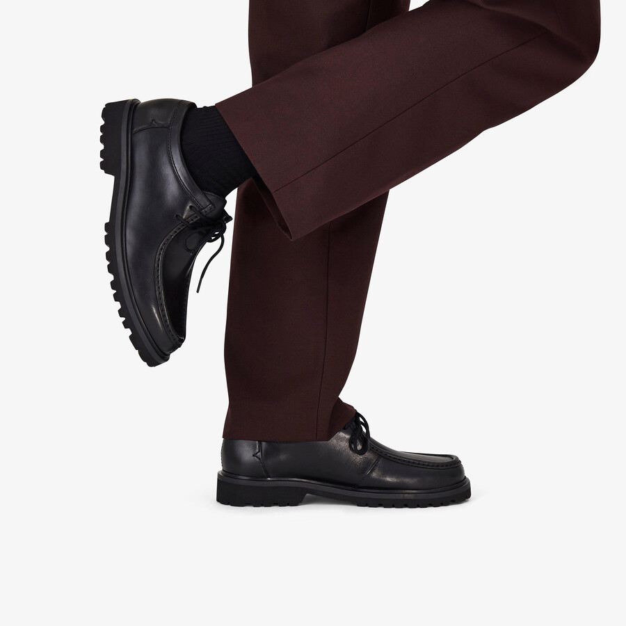 berwick seam - zwart leer