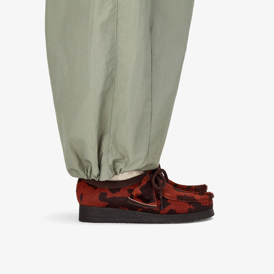 wallabee - bruine koeienprint