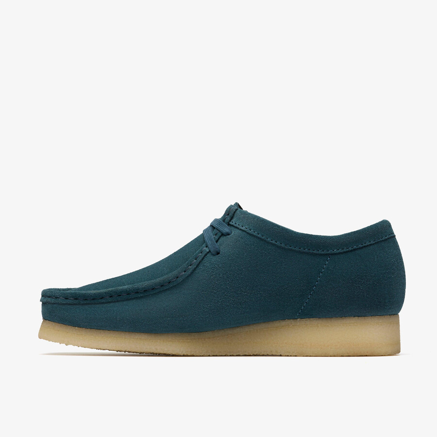 wallabee - middelblauw suède
