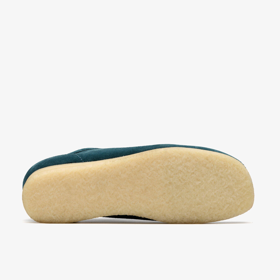 wallabee - middelblauw suède