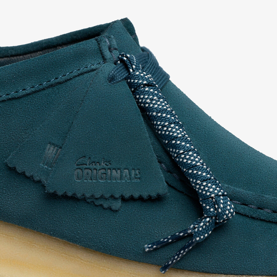 wallabee - middelblauw suède