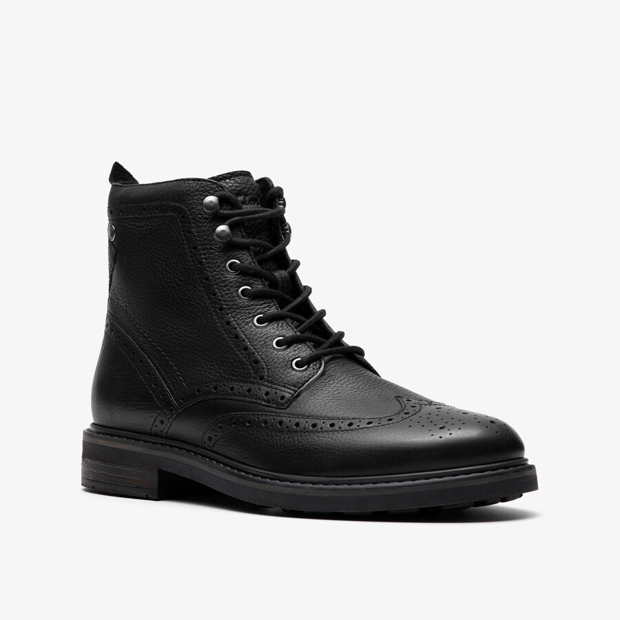 newford veterlaars - zwart leer