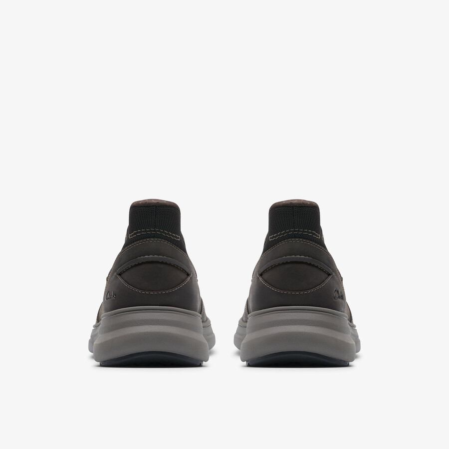 mullan step - donkerbruin leer