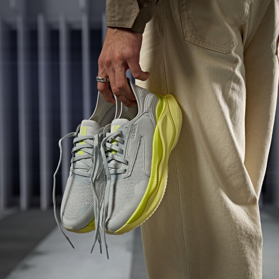 clarks pace - lime combinatie