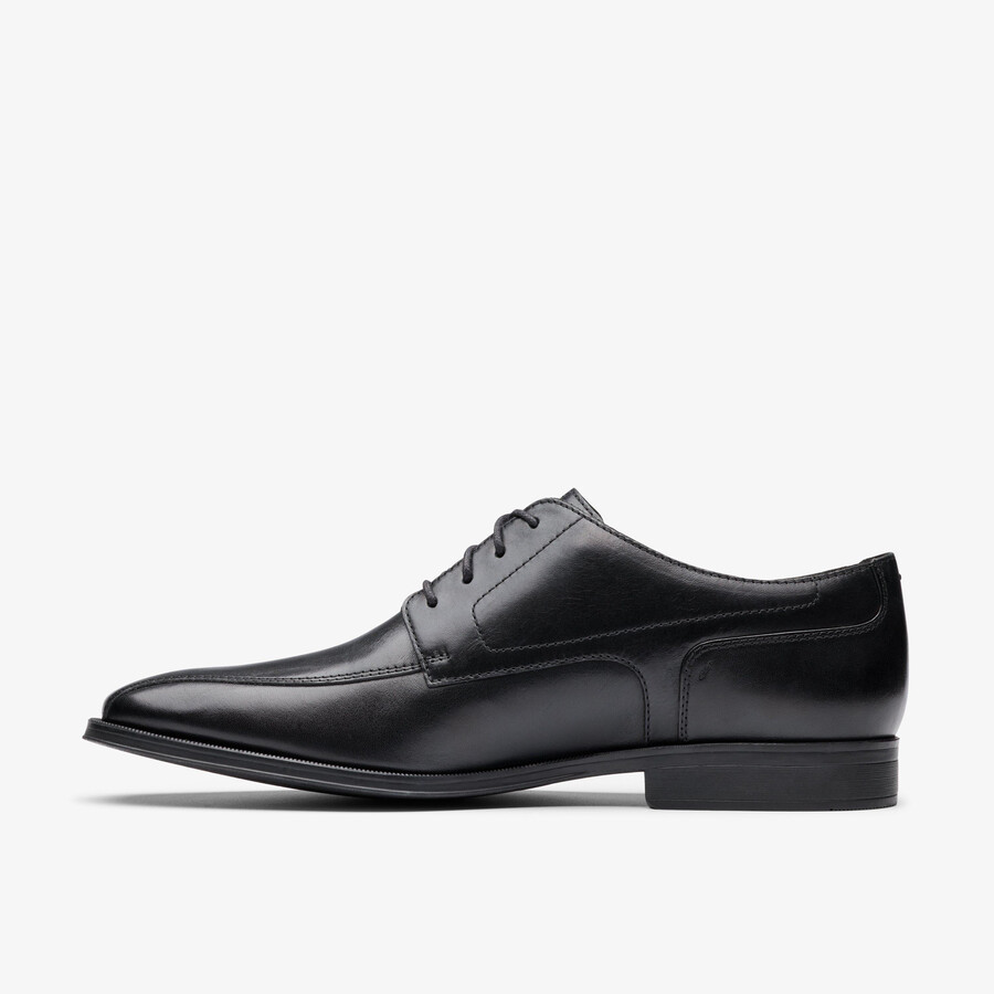 paulton over - zwart leer
