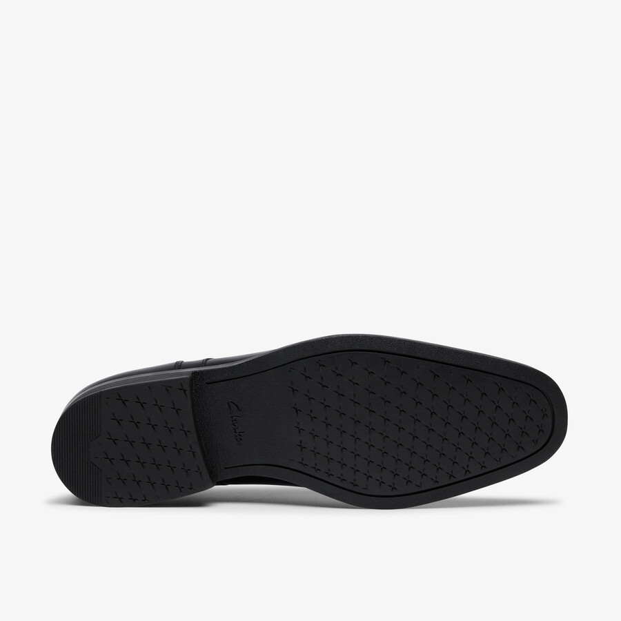 paulton over - zwart leer