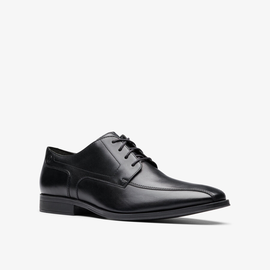 paulton over - zwart leer