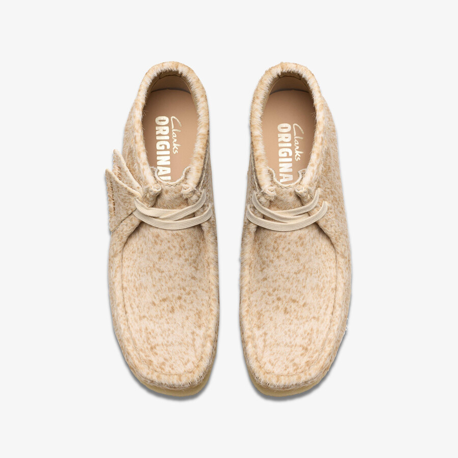 wallabee-laars - gespikkeld haar op