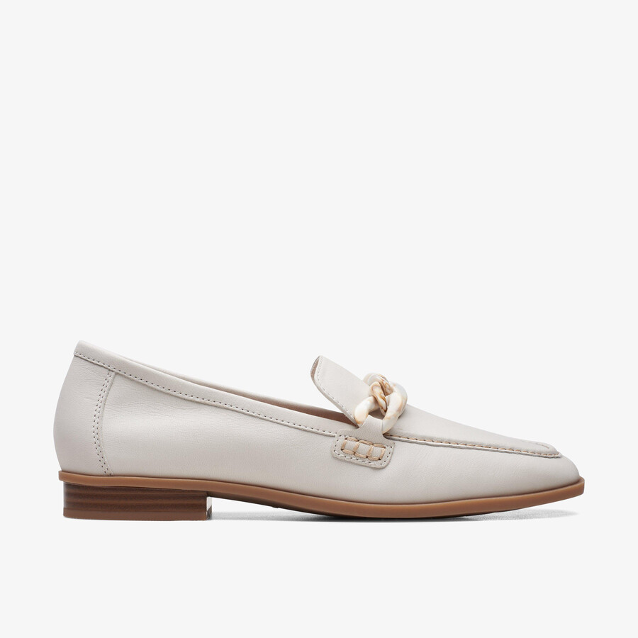 sarafyna iris loafer - wit leer