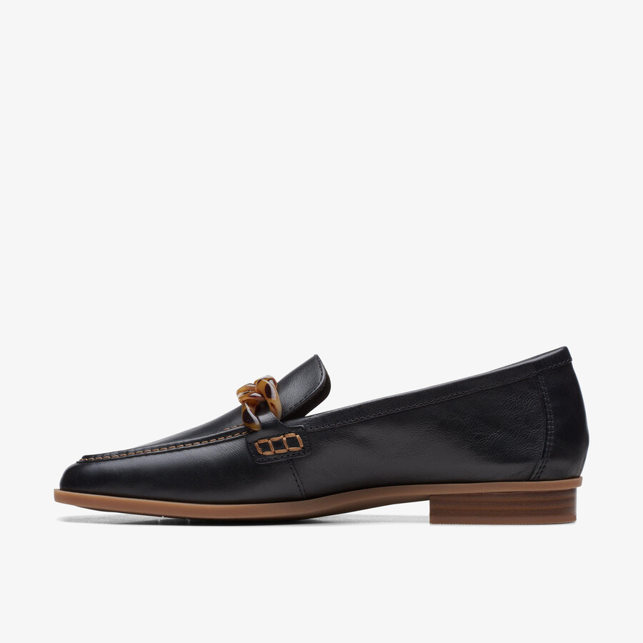 sarafyna iris loafer - zwart leer