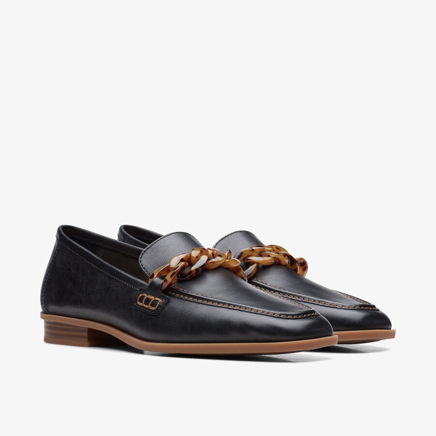 sarafyna iris loafer - zwart leer