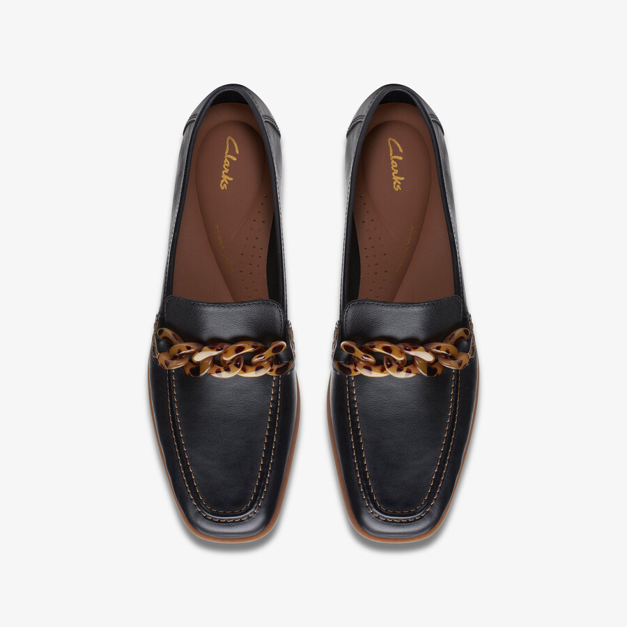 sarafyna iris loafer - zwart leer