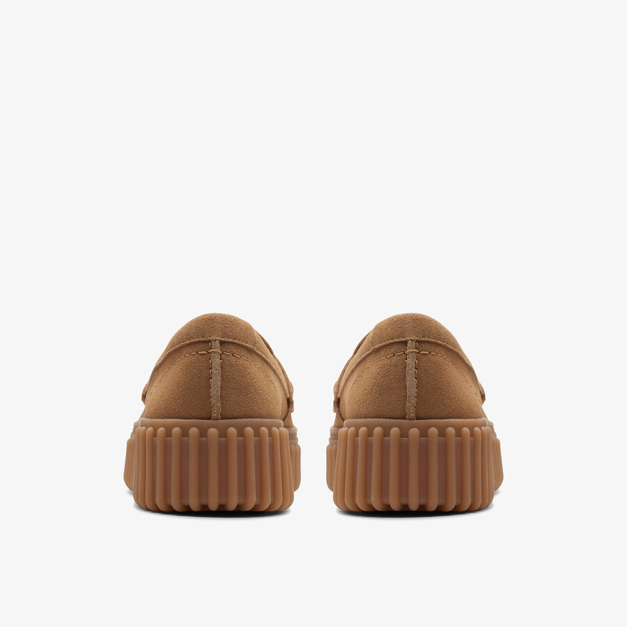 torhill penny loafer - lichtbruin suède