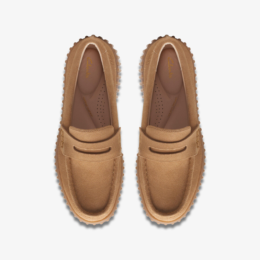 torhill penny loafer - lichtbruin suède
