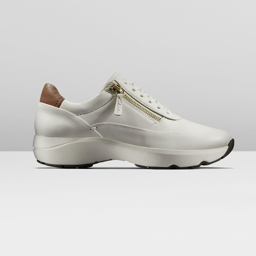 tivoli zip - off white leather