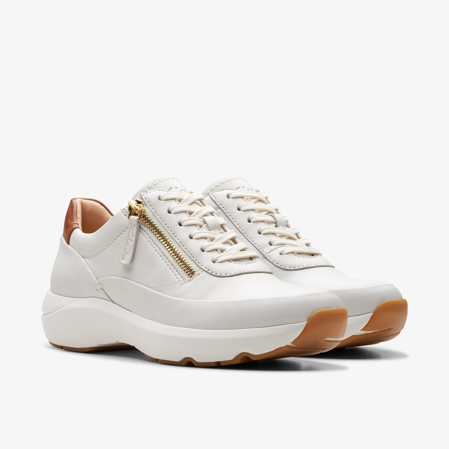 tivoli zip - off white leather