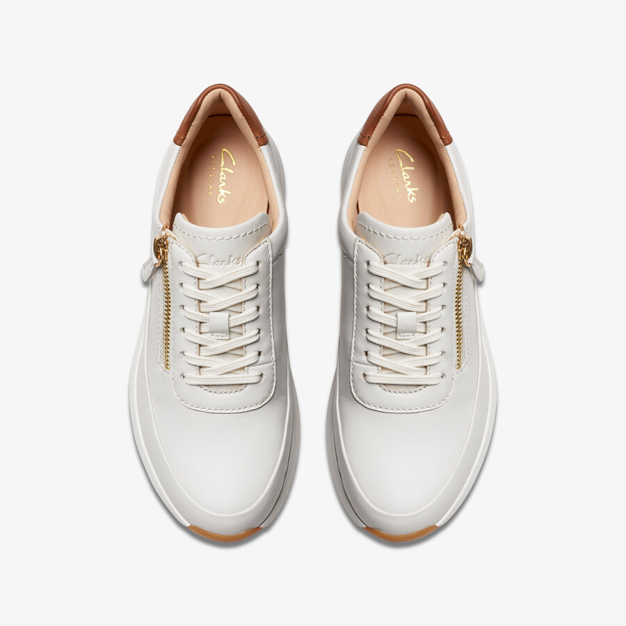 tivoli zip - off white leather