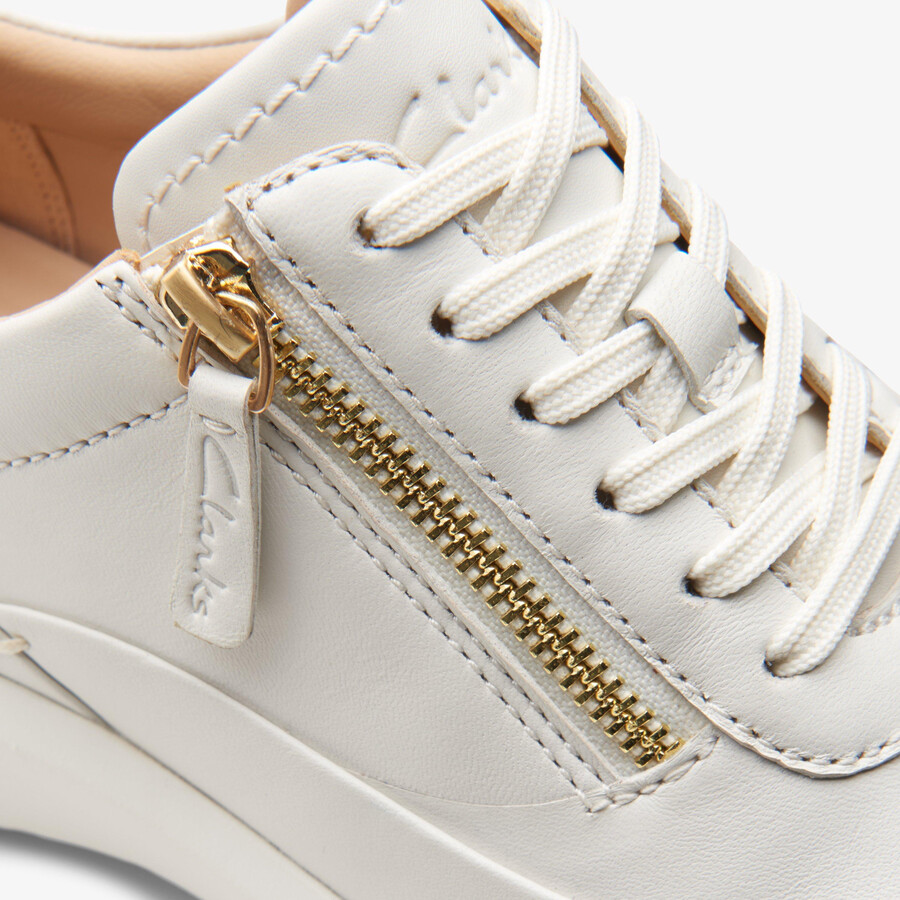 tivoli zip - off white leather