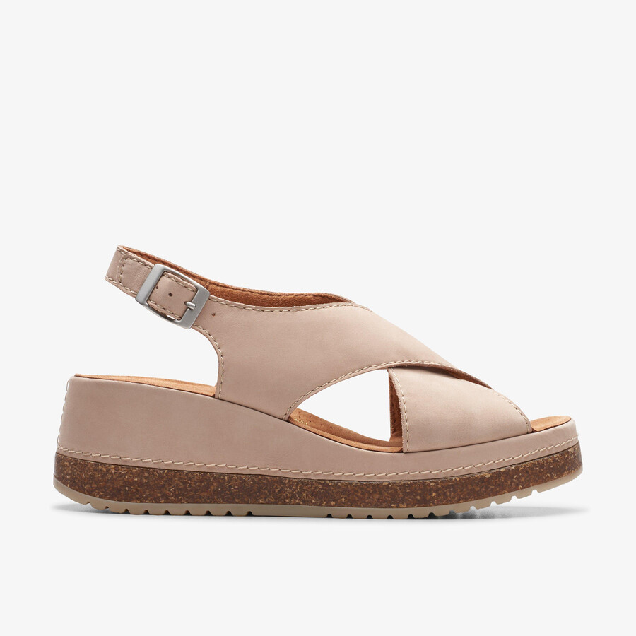 kassanda step - zandkleurige nubuck