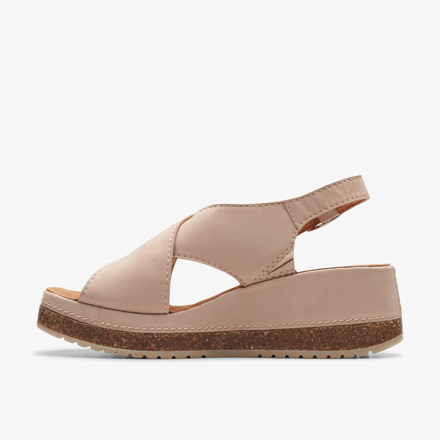 kassanda step - zandkleurige nubuck