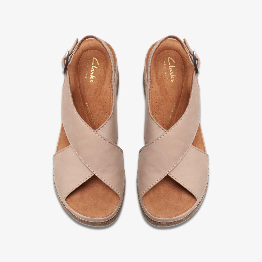 kassanda step - zandkleurige nubuck