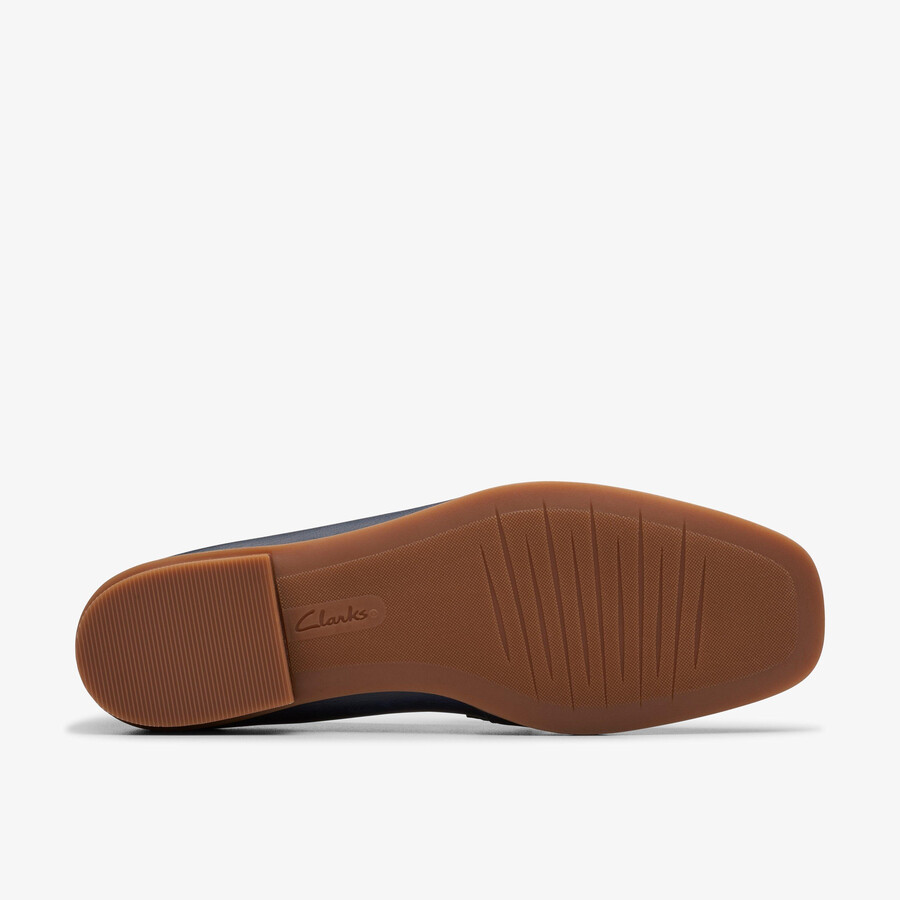 sarafyna iris loafer - marineblauw leer