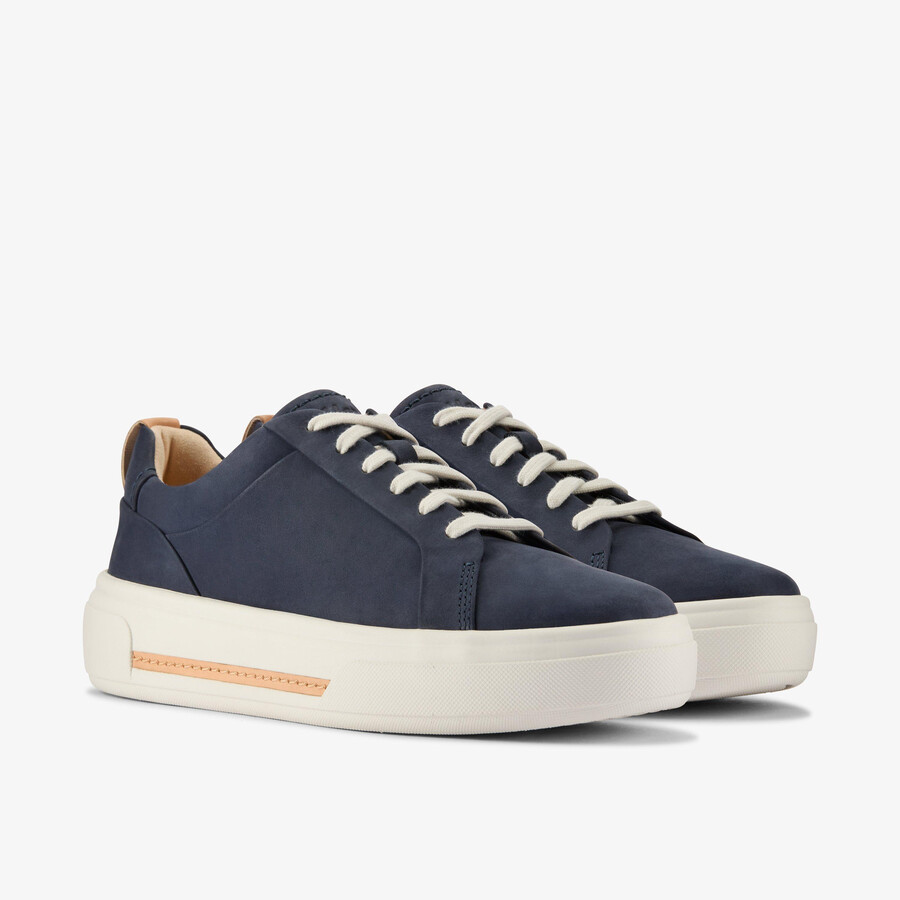 hollyhock walk - marineblauwe nubuck