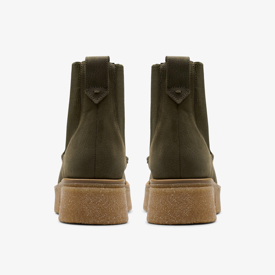 linoso top enkellaarsje - donkergroen nubuck