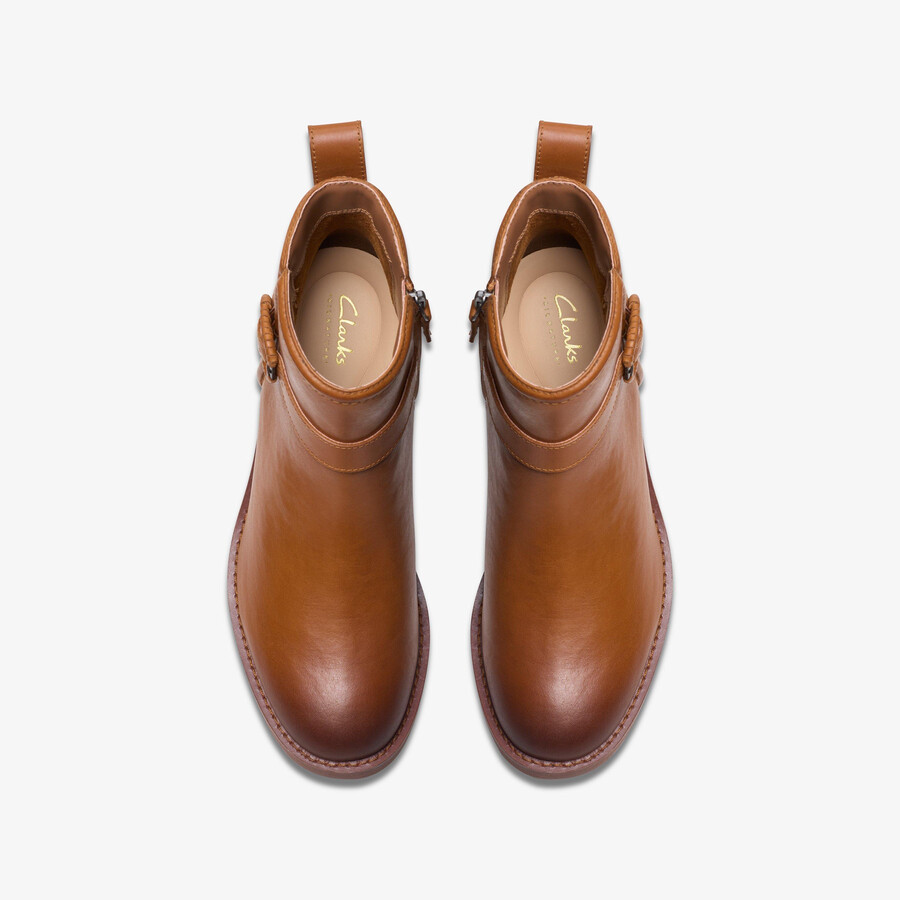 chamberly trim - middelbruin leer