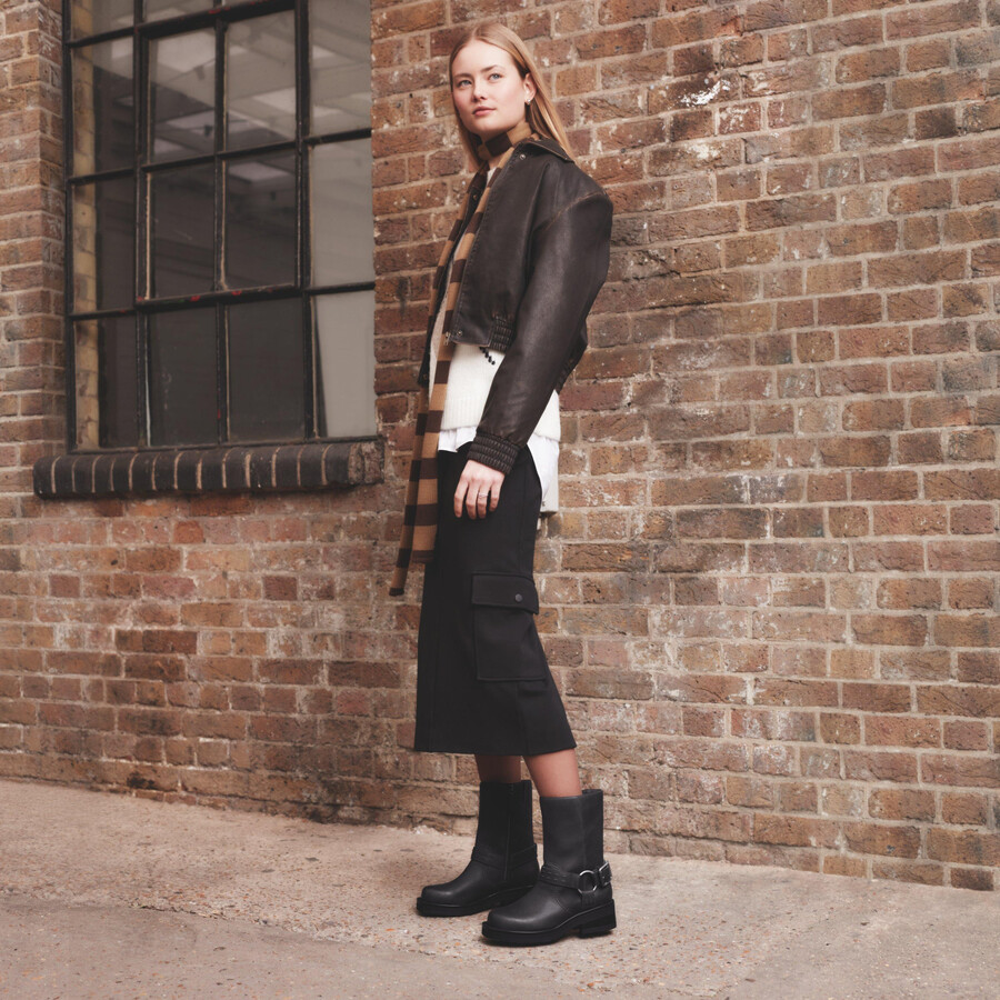rebelle up - zwart leer