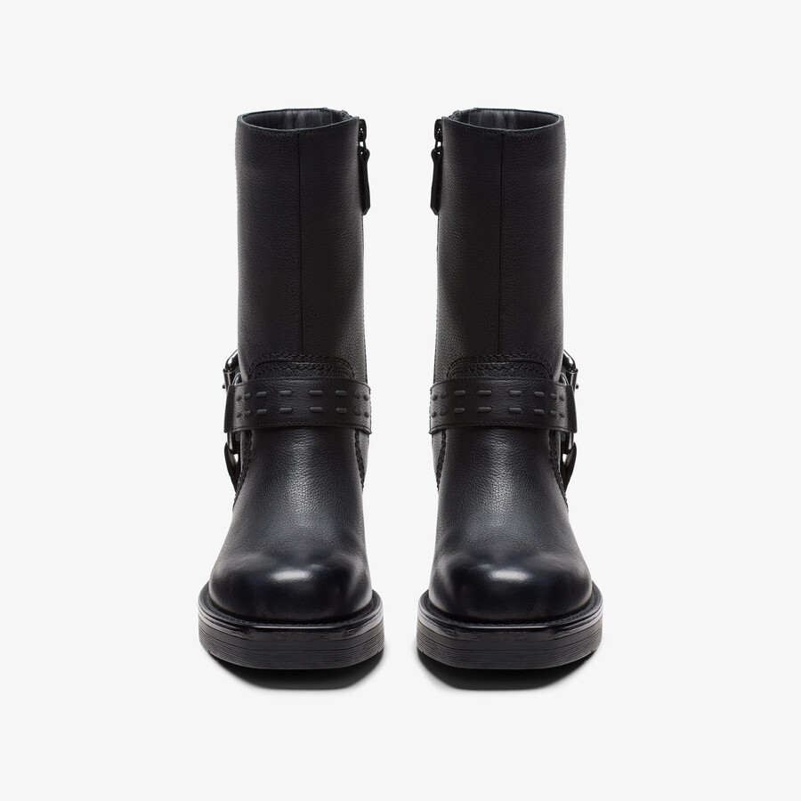 rebelle up - zwart leer