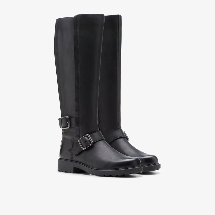 orinoco2 tall - zwart leer
