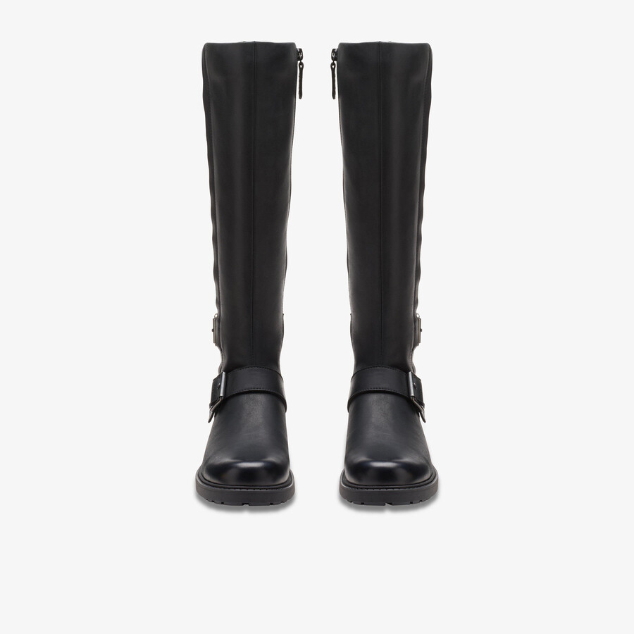 orinoco2 tall - zwart leer