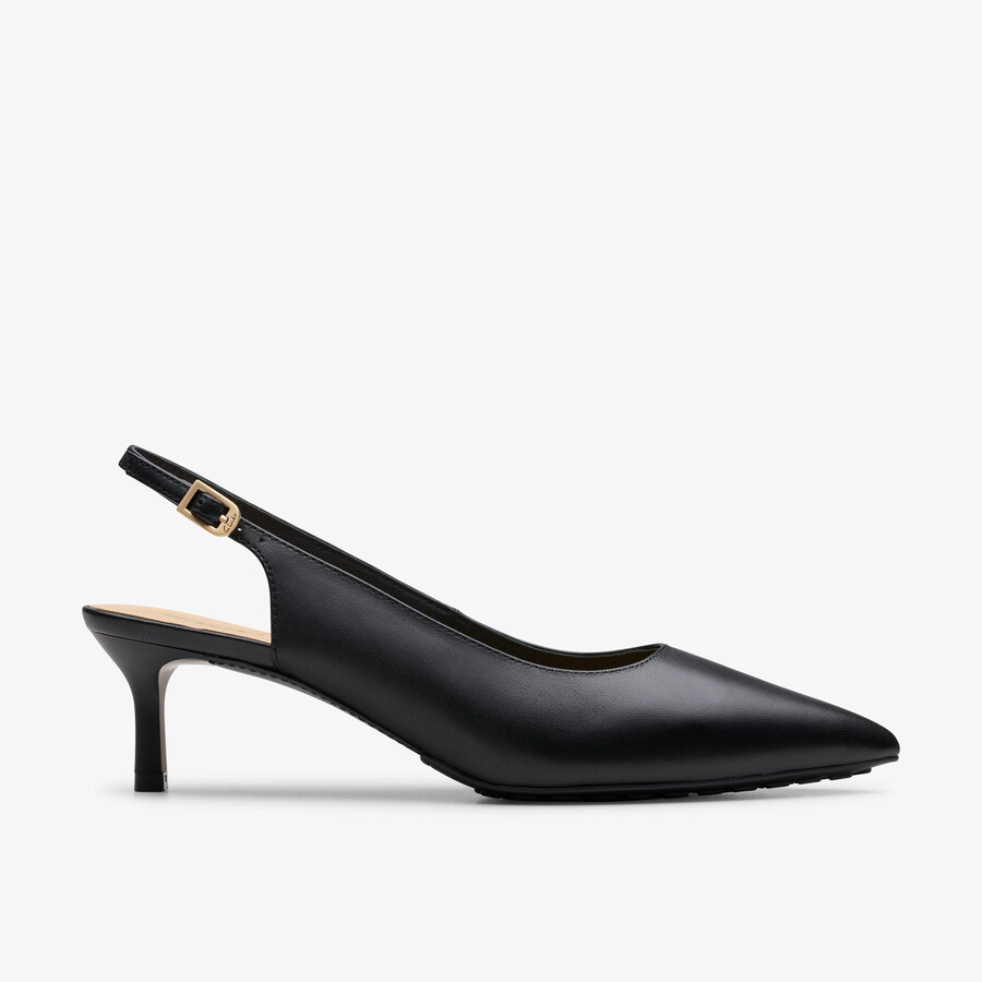 adela sling - zwart leer