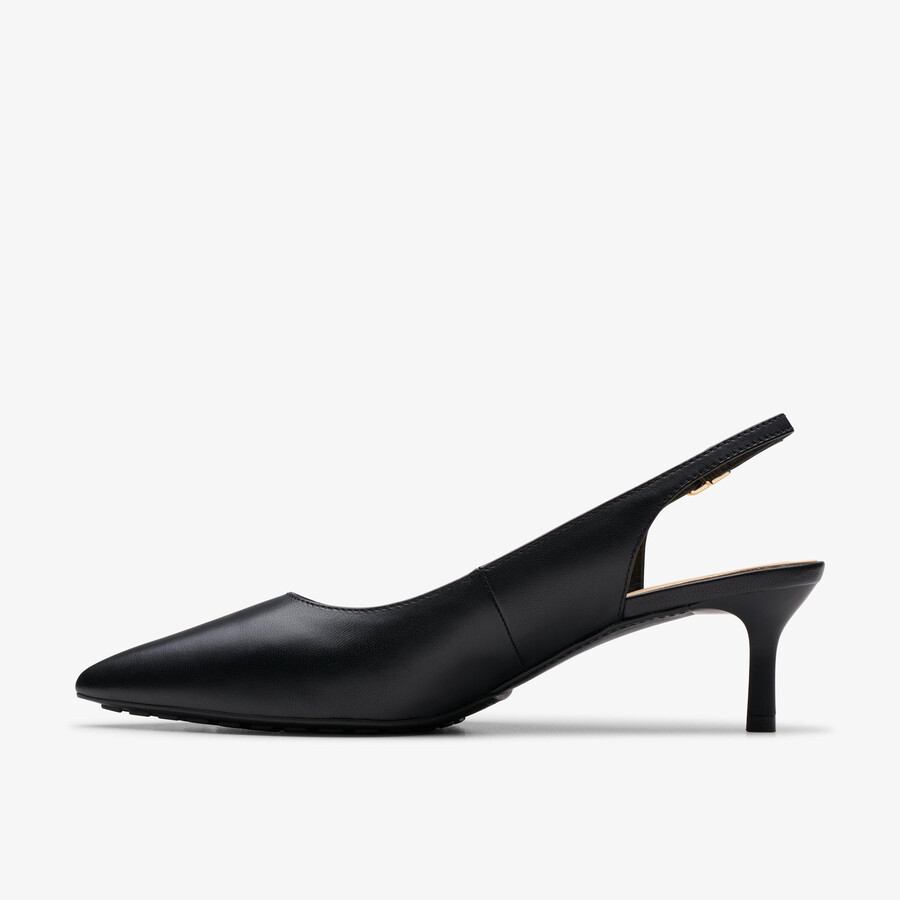 adela sling - zwart leer