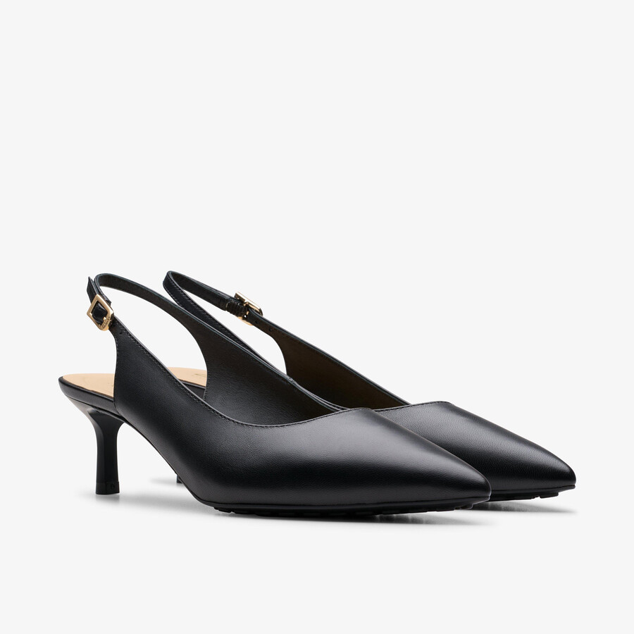 adela sling - zwart leer