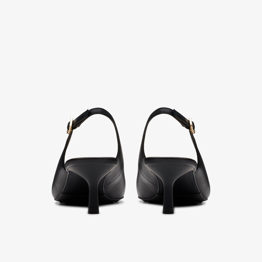 adela sling - zwart leer