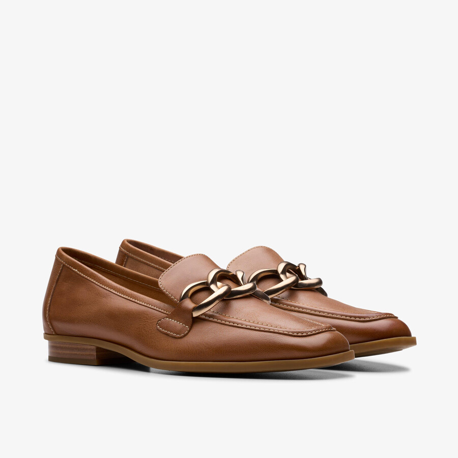 sarafyna iris loafer - bruin leer
