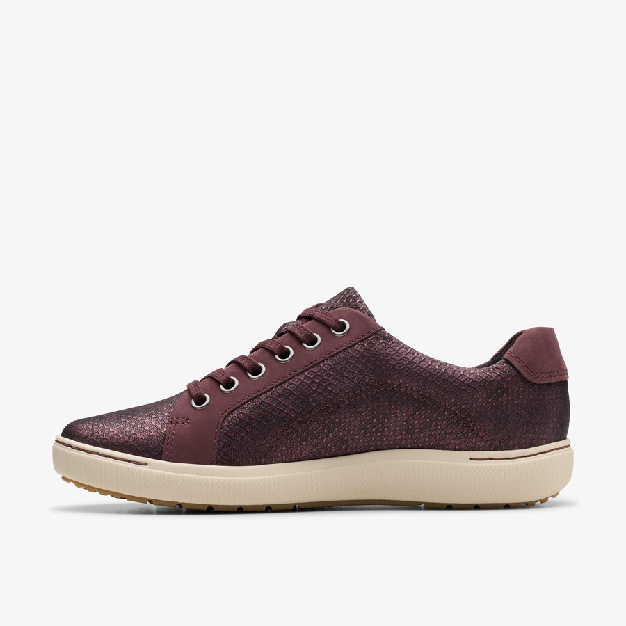 nalle lace - leer met wijnrode accenten