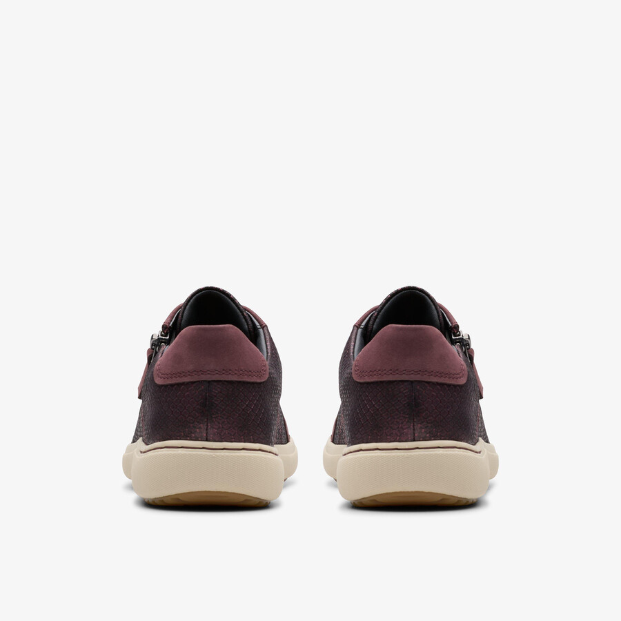 nalle lace - leer met wijnrode accenten