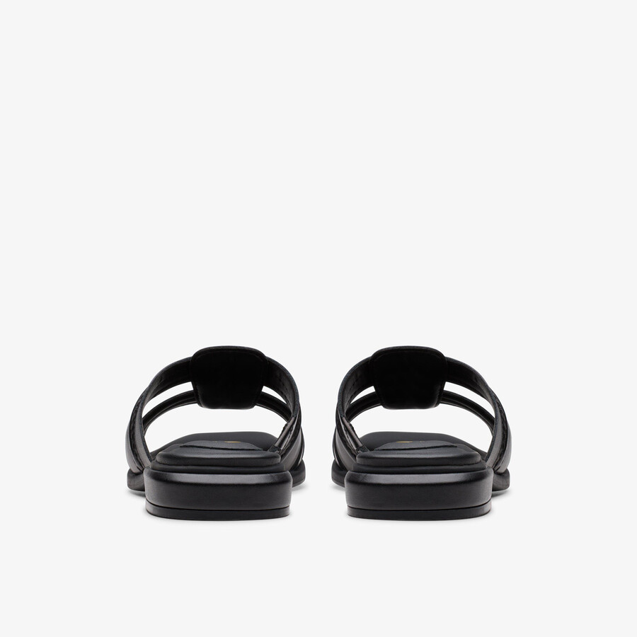 ariany mule - zwart leer